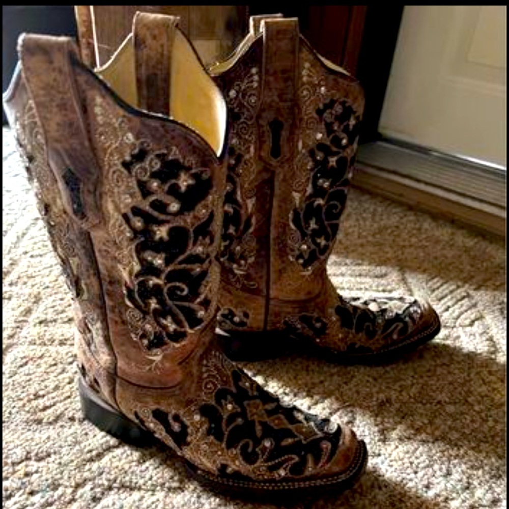 Women’s Corral Square Toe Western Boots.